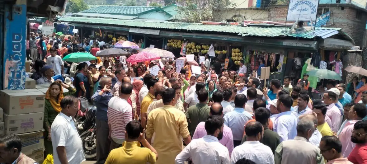 Procession taken out regarding drinking water shortage