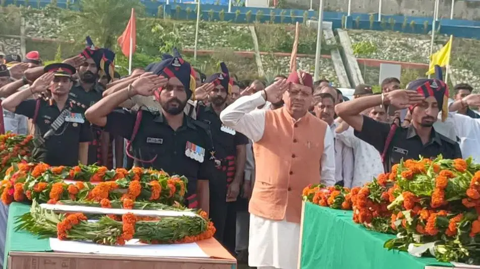 Jollygrant Airport पंहुचा पांचों शहीद जवानों का Mortal Remains पार्थिव शरीर