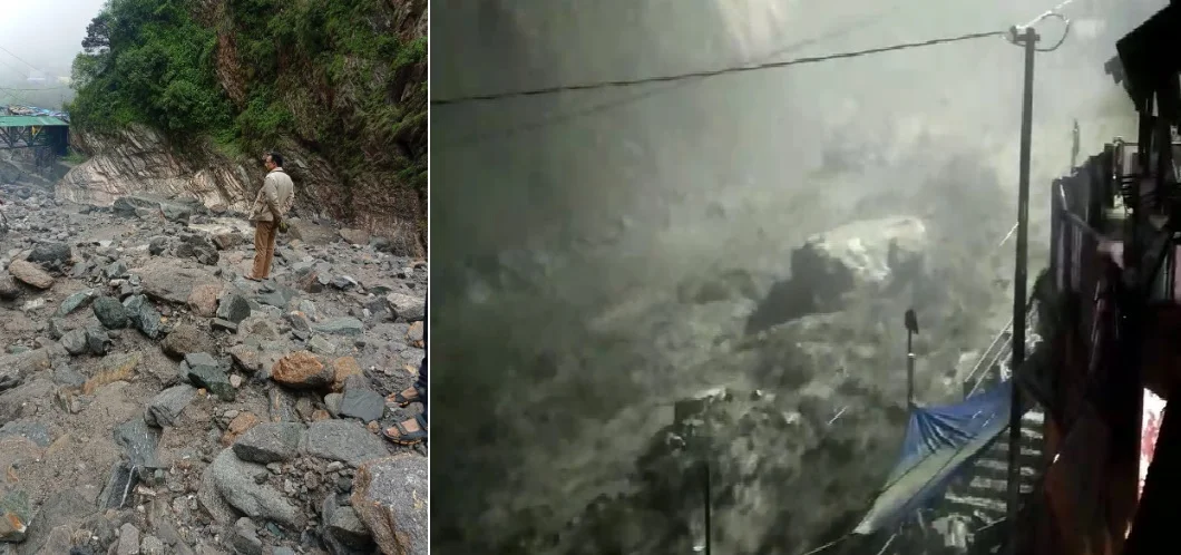 Heavy Loss in Yamunotri Dham : यमुना का जलस्तर बढ़ने से यमुनोत्री धाम में भारी नुक़सान, जिला प्रशासन की टीम ले रही है नुक़सान का जायजा