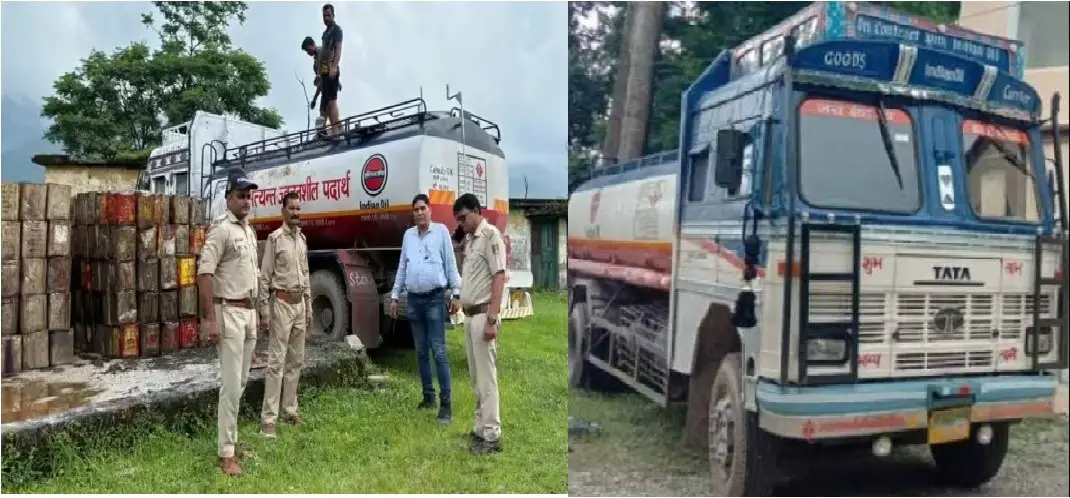 पेट्रोल टैंक के अंदर लाखों रूपये का अवैध माल बरामद