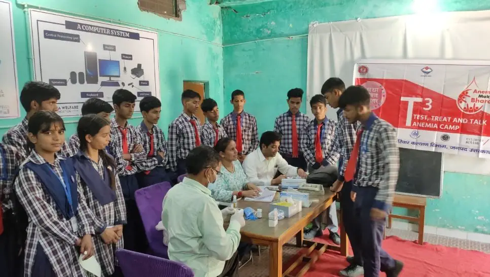 T-3 Camp : स्वास्थ्य विभाग व शिक्षा विभाग के आपसी समन्वय से विद्यालयों में टी-3 शिविर का आयोजन