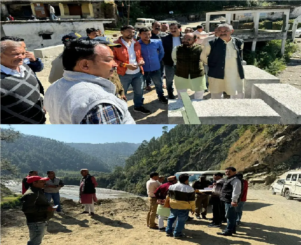 Inspection : ग्वालदम से तपोवन तक स्वीकृत जनरल स्टाफ रोड का विधायक के साथ अधिकारियों ने किया संयुक्त निरीक्षण